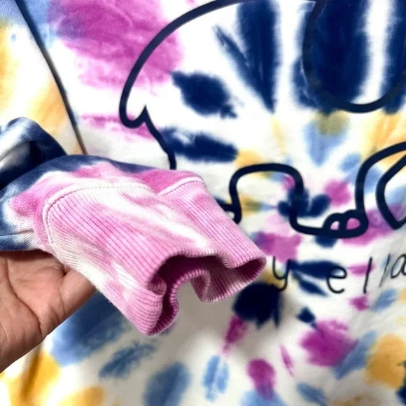 Ivory Ella Tie-Dye‎ Hoodie 100% cotton SMALL - Picture 5 of 8